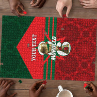 Personalized Morocco Football Puzzle 2026 Come On Atlas Lions - Wonder Print Shop