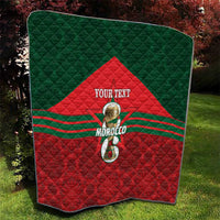 Personalized Morocco Football Quilt 2026 Come On Atlas Lions - Wonder Print Shop