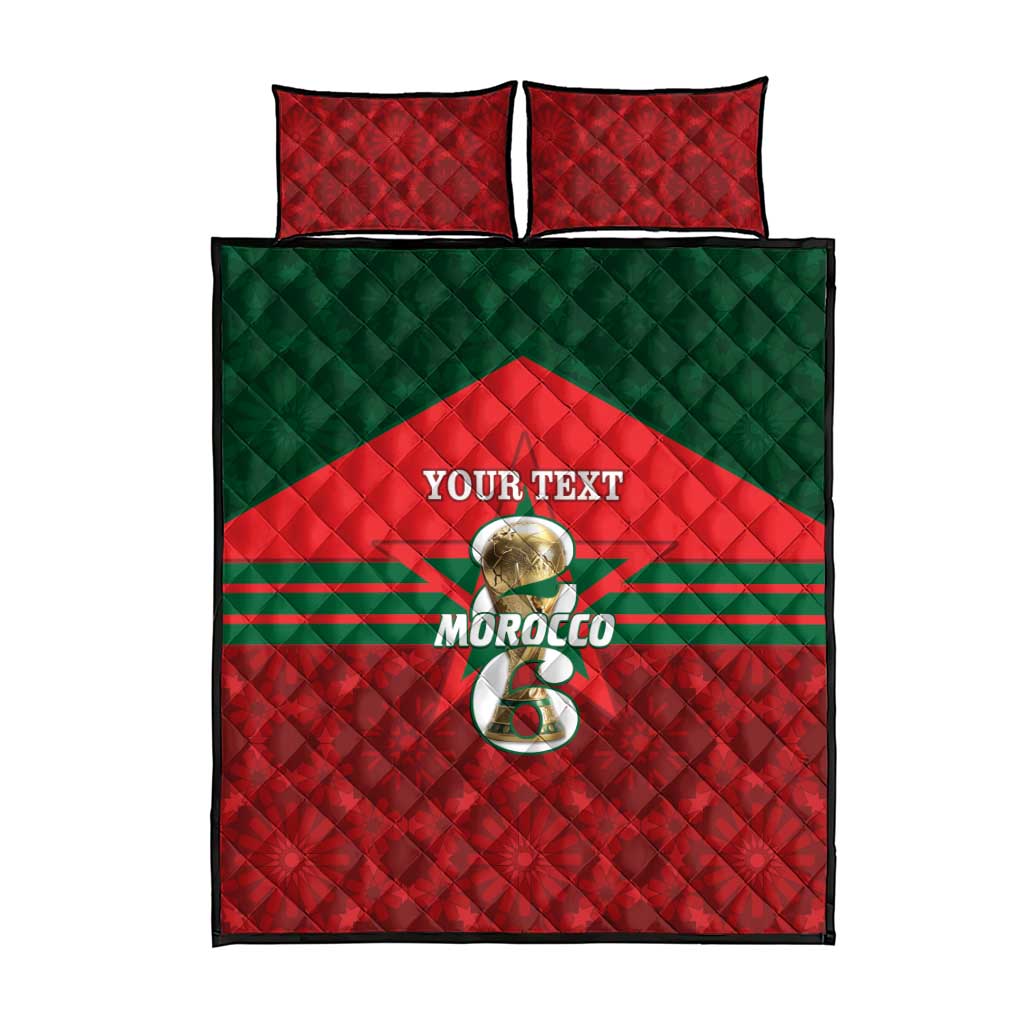 Personalized Morocco Football Quilt Bed Set 2026 Come On Atlas Lions - Wonder Print Shop