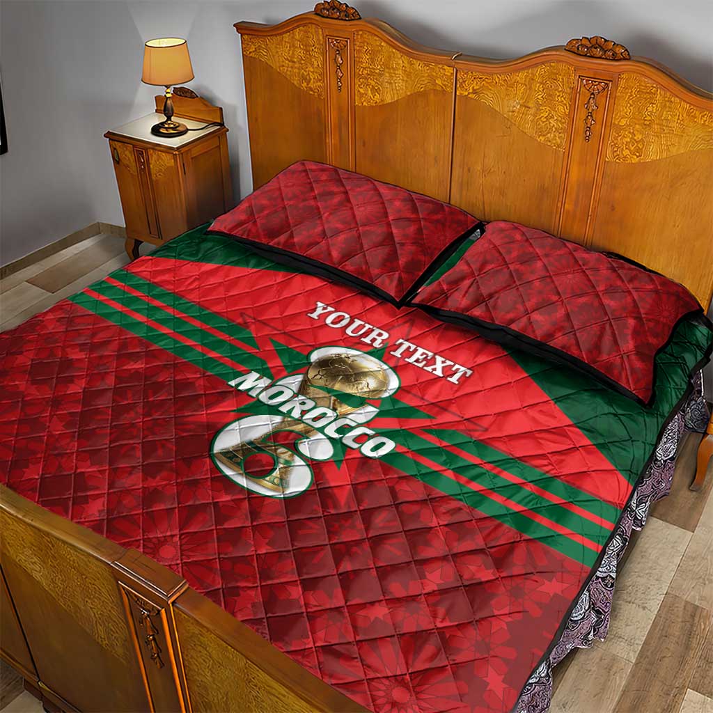 Personalized Morocco Football Quilt Bed Set 2026 Come On Atlas Lions - Wonder Print Shop