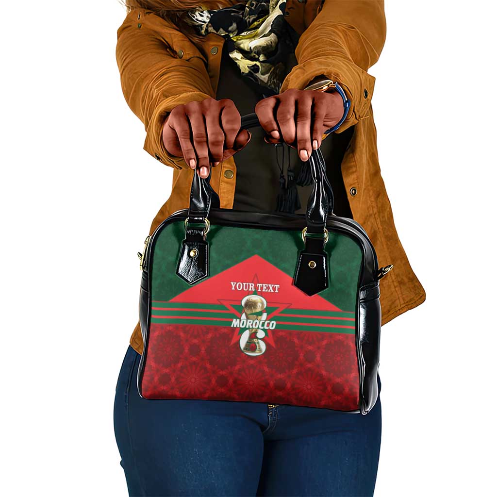 Personalized Morocco Football Shoulder Handbag 2026 Come On Atlas Lions - Wonder Print Shop