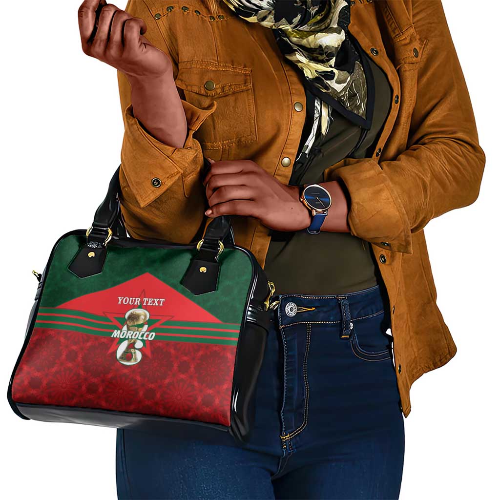 Personalized Morocco Football Shoulder Handbag 2026 Come On Atlas Lions - Wonder Print Shop