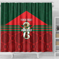 Personalized Morocco Football Shower Curtain 2026 Come On Atlas Lions - Wonder Print Shop