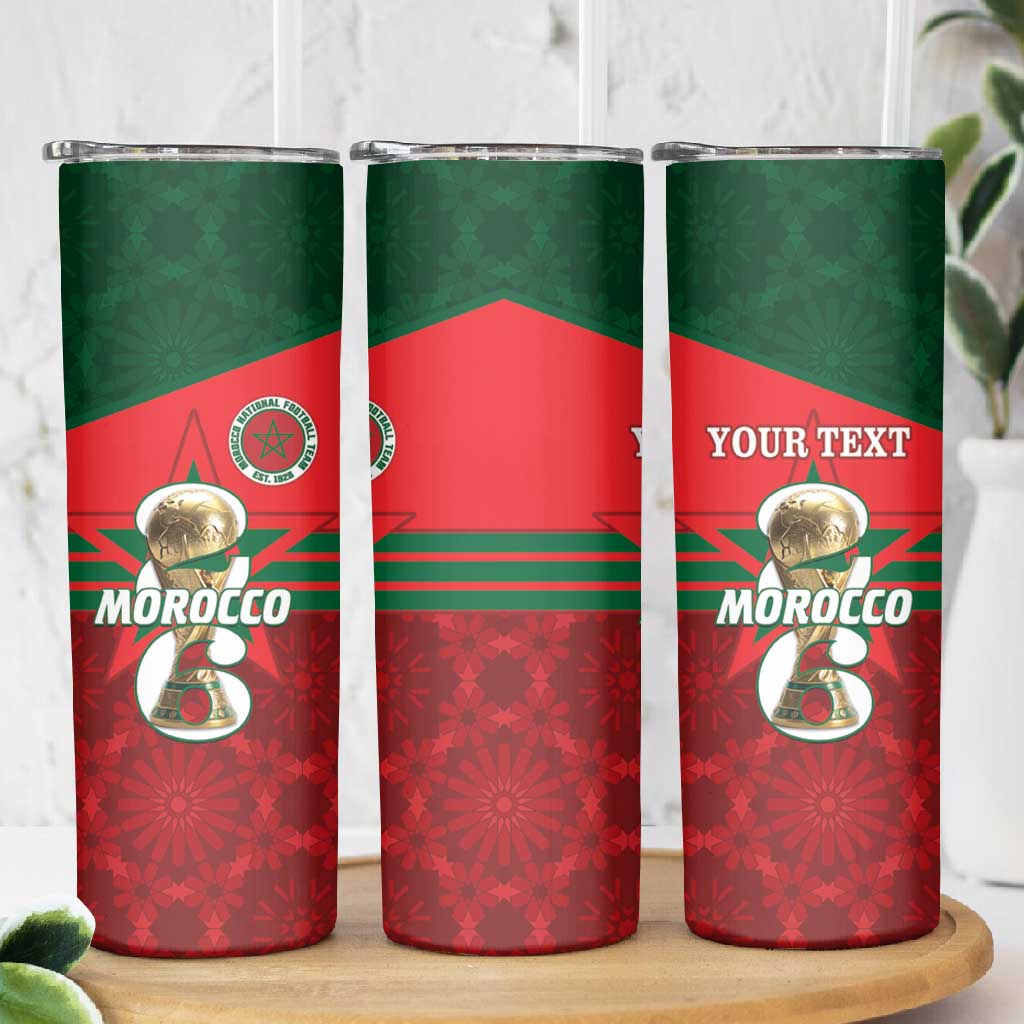 Personalized Morocco Football Skinny Tumbler 2026 Come On Atlas Lions - Wonder Print Shop
