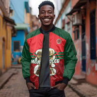 Personalized Morocco Football Sleeve Zip Bomber Jacket 2026 Come On Atlas Lions - Wonder Print Shop