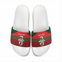 Personalized Morocco Football Slide Sandals 2026 Come On Atlas Lions - Wonder Print Shop