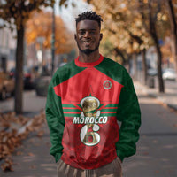 Personalized Morocco Football Sweatshirt 2026 Come On Atlas Lions - Wonder Print Shop