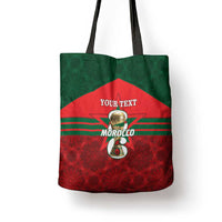 Personalized Morocco Football Tote Bag 2026 Come On Atlas Lions - Wonder Print Shop