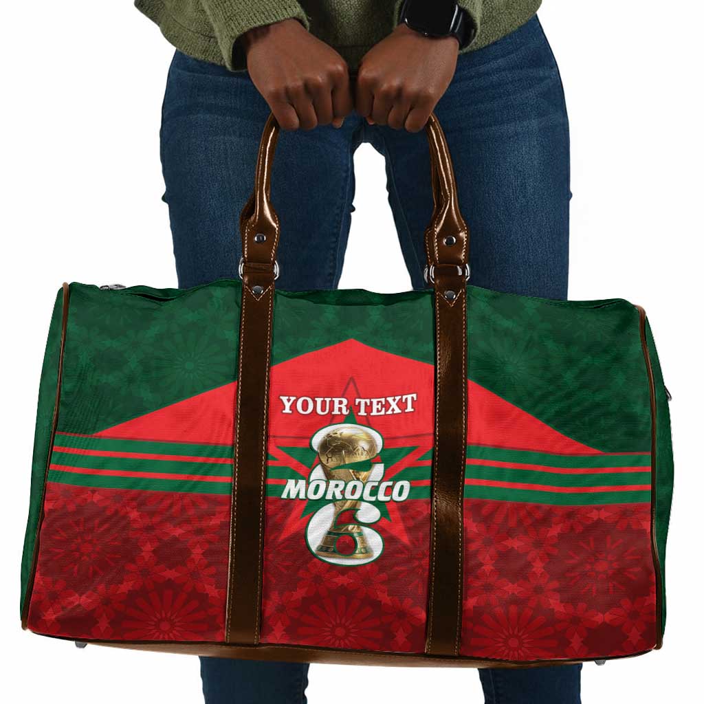 Personalized Morocco Football Travel Bag 2026 Come On Atlas Lions - Wonder Print Shop