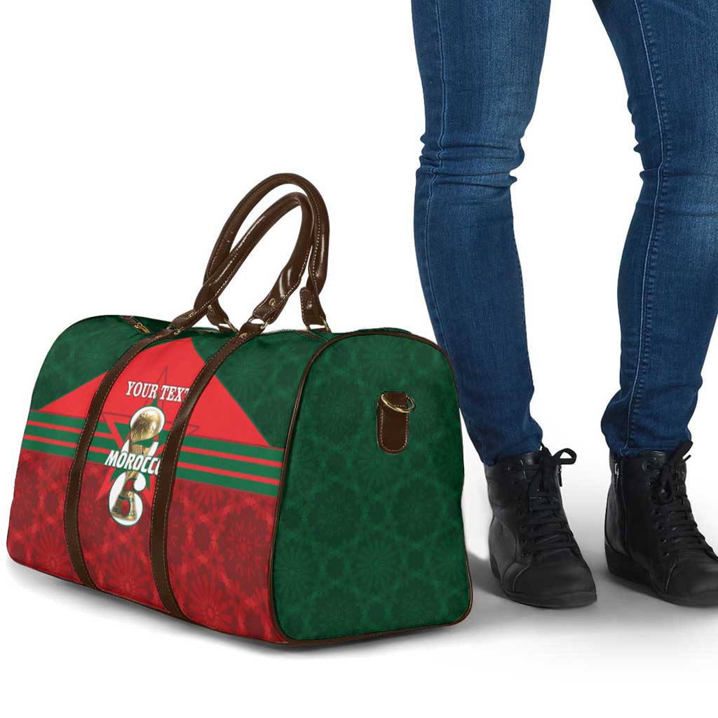 Personalized Morocco Football Travel Bag 2026 Come On Atlas Lions - Wonder Print Shop