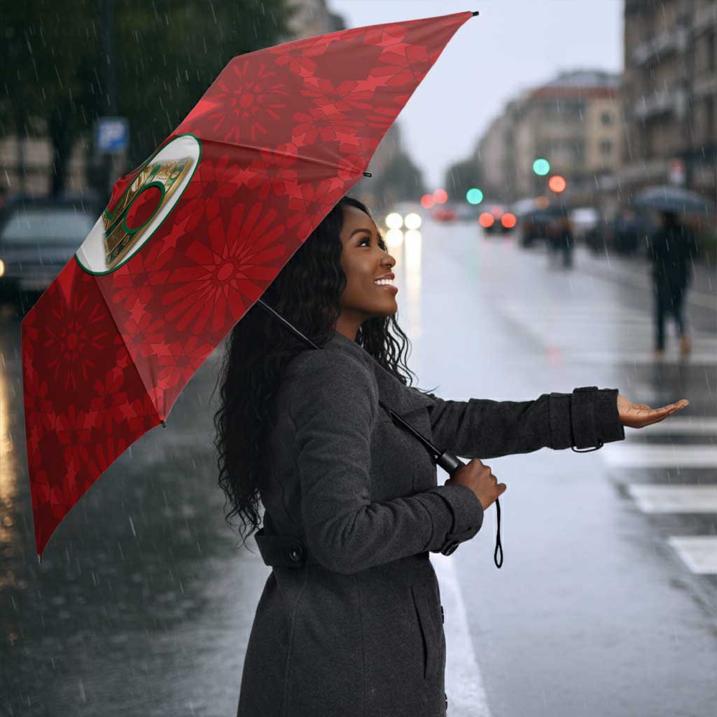 Personalized Morocco Football Umbrella 2026 Come On Atlas Lions - Wonder Print Shop