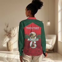 Personalized Morocco Football Women Casual Shirt 2026 Come On Atlas Lions - Wonder Print Shop
