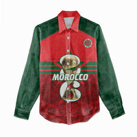 Personalized Morocco Football Women Casual Shirt 2026 Come On Atlas Lions - Wonder Print Shop