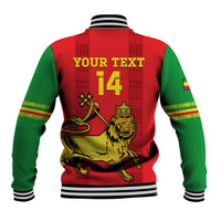 Custom Ethiopia Football Baseball Jacket 2024 Go Champions Walia Ibex - Wonder Print Shop