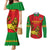 Custom Ethiopia Football Couples Matching Mermaid Dress and Long Sleeve Button Shirt 2024 Go Champions Walia Ibex