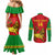 Custom Ethiopia Football Couples Matching Mermaid Dress and Long Sleeve Button Shirt 2024 Go Champions Walia Ibex