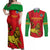 Custom Ethiopia Football Couples Matching Off Shoulder Maxi Dress and Long Sleeve Button Shirt 2024 Go Champions Walia Ibex - Wonder Print Shop
