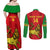 Custom Ethiopia Football Couples Matching Off Shoulder Maxi Dress and Long Sleeve Button Shirt 2024 Go Champions Walia Ibex