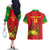 Custom Ethiopia Football Couples Matching Off The Shoulder Long Sleeve Dress and Hawaiian Shirt 2024 Go Champions Walia Ibex