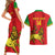 Custom Ethiopia Football Couples Matching Short Sleeve Bodycon Dress and Hawaiian Shirt 2024 Go Champions Walia Ibex