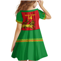 Custom Ethiopia Football Family Matching Mermaid Dress and Hawaiian Shirt 2024 Go Champions Walia Ibex - Wonder Print Shop