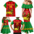 Custom Ethiopia Football Family Matching Mermaid Dress and Hawaiian Shirt 2024 Go Champions Walia Ibex