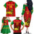 Custom Ethiopia Football Family Matching Off Shoulder Long Sleeve Dress and Hawaiian Shirt 2024 Go Champions Walia Ibex