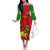 Custom Ethiopia Football Family Matching Off Shoulder Long Sleeve Dress and Hawaiian Shirt 2024 Go Champions Walia Ibex - Wonder Print Shop