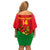 Custom Ethiopia Football Family Matching Off Shoulder Short Dress and Hawaiian Shirt 2024 Go Champions Walia Ibex - Wonder Print Shop