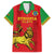 Custom Ethiopia Football Family Matching Short Sleeve Bodycon Dress and Hawaiian Shirt 2024 Go Champions Walia Ibex