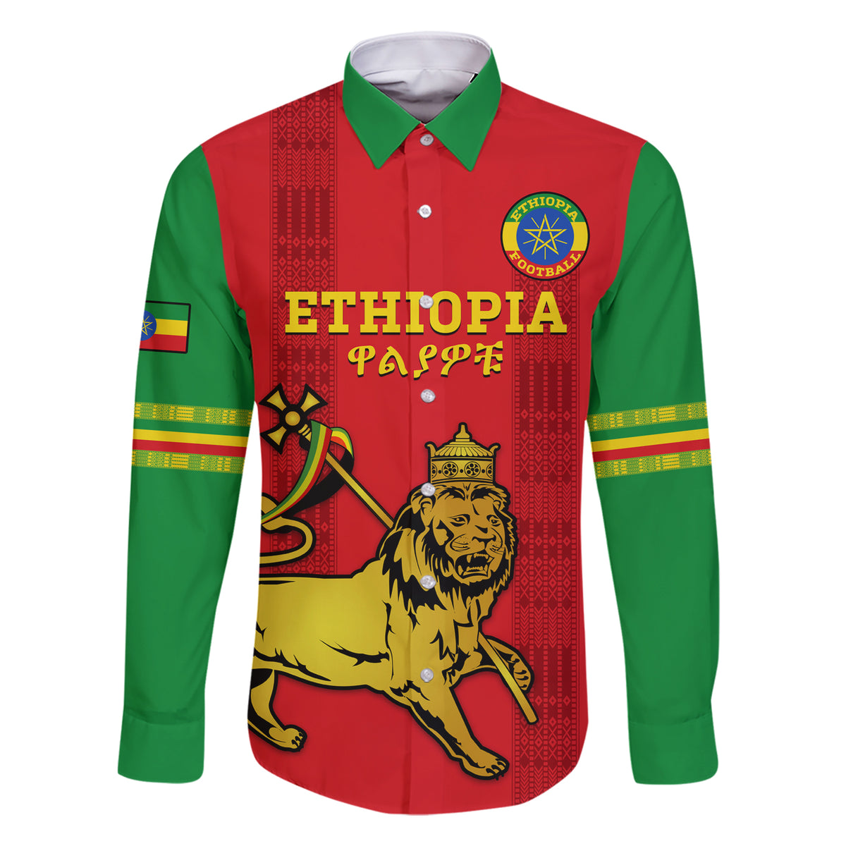 Custom Ethiopia Football Family Matching Short Sleeve Bodycon Dress and Hawaiian Shirt 2024 Go Champions Walia Ibex - Wonder Print Shop