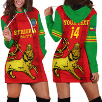 Custom Ethiopia Football Hoodie Dress 2024 Go Champions Walia Ibex - Wonder Print Shop