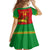 Custom Ethiopia Football Kid Short Sleeve Dress 2024 Go Champions Walia Ibex - Wonder Print Shop