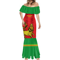 Custom Ethiopia Football Mermaid Dress 2024 Go Champions Walia Ibex - Wonder Print Shop