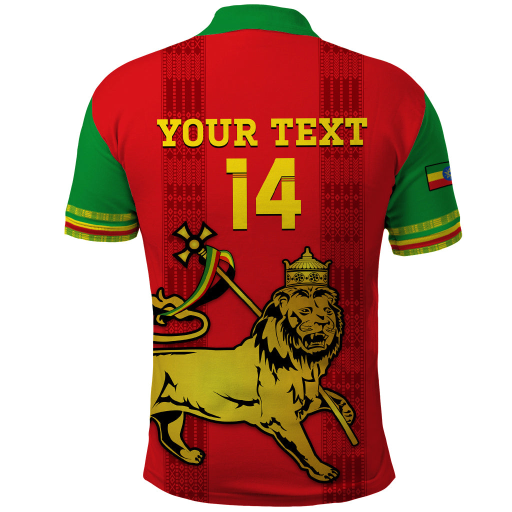 Custom Ethiopia Football Polo Shirt 2024 Go Champions Walia Ibex - Wonder Print Shop
