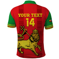Custom Ethiopia Football Polo Shirt 2024 Go Champions Walia Ibex - Wonder Print Shop