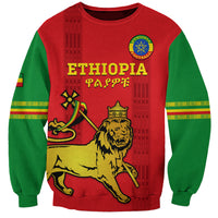 Custom Ethiopia Football Sweatshirt 2024 Go Champions Walia Ibex - Wonder Print Shop