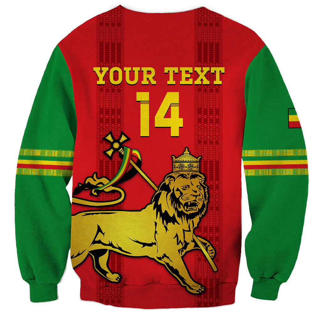 Custom Ethiopia Football Sweatshirt 2024 Go Champions Walia Ibex - Wonder Print Shop