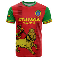 Custom Ethiopia Football T Shirt 2024 Go Champions Walia Ibex - Wonder Print Shop