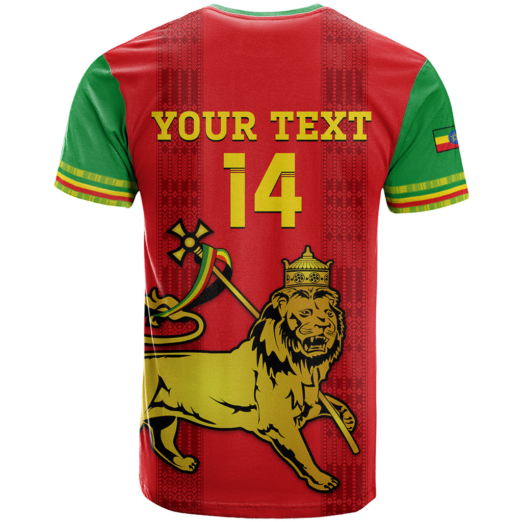 Custom Ethiopia Football T Shirt 2024 Go Champions Walia Ibex - Wonder Print Shop