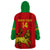 Custom Ethiopia Football Wearable Blanket Hoodie 2024 Go Champions Walia Ibex - Wonder Print Shop