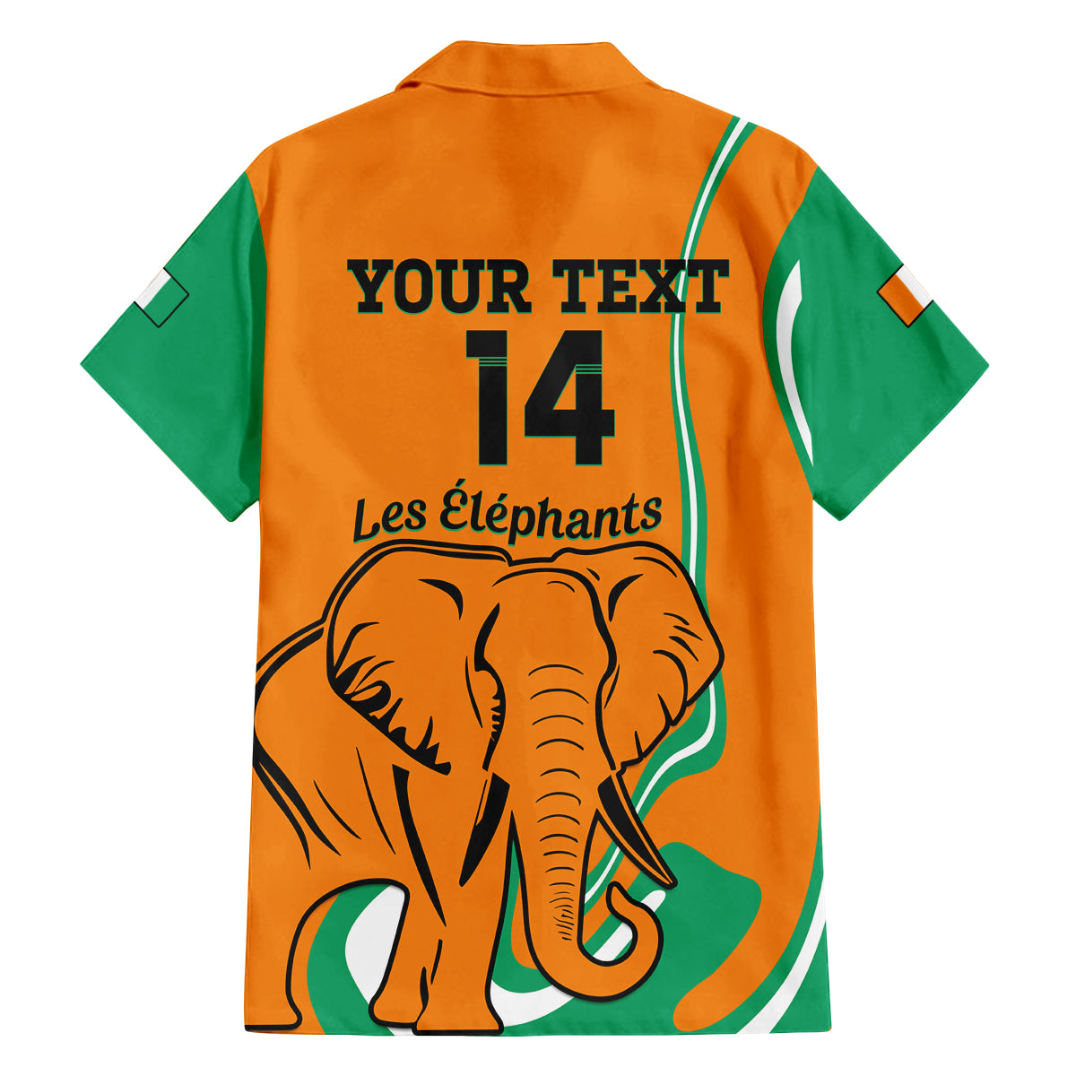Custom Ivory Coast Football Family Matching Long Sleeve Bodycon Dress and Hawaiian Shirt 2024 Go Champions Les Elephants - Wonder Print Shop