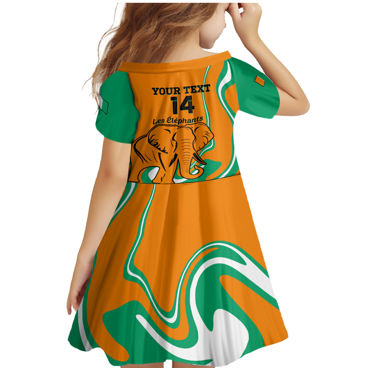 Custom Ivory Coast Football Family Matching Mermaid Dress and Hawaiian Shirt 2024 Go Champions Les Elephants - Wonder Print Shop