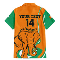 Custom Ivory Coast Football Family Matching Mermaid Dress and Hawaiian Shirt 2024 Go Champions Les Elephants - Wonder Print Shop