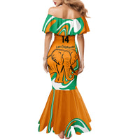 Custom Ivory Coast Football Family Matching Mermaid Dress and Hawaiian Shirt 2024 Go Champions Les Elephants - Wonder Print Shop