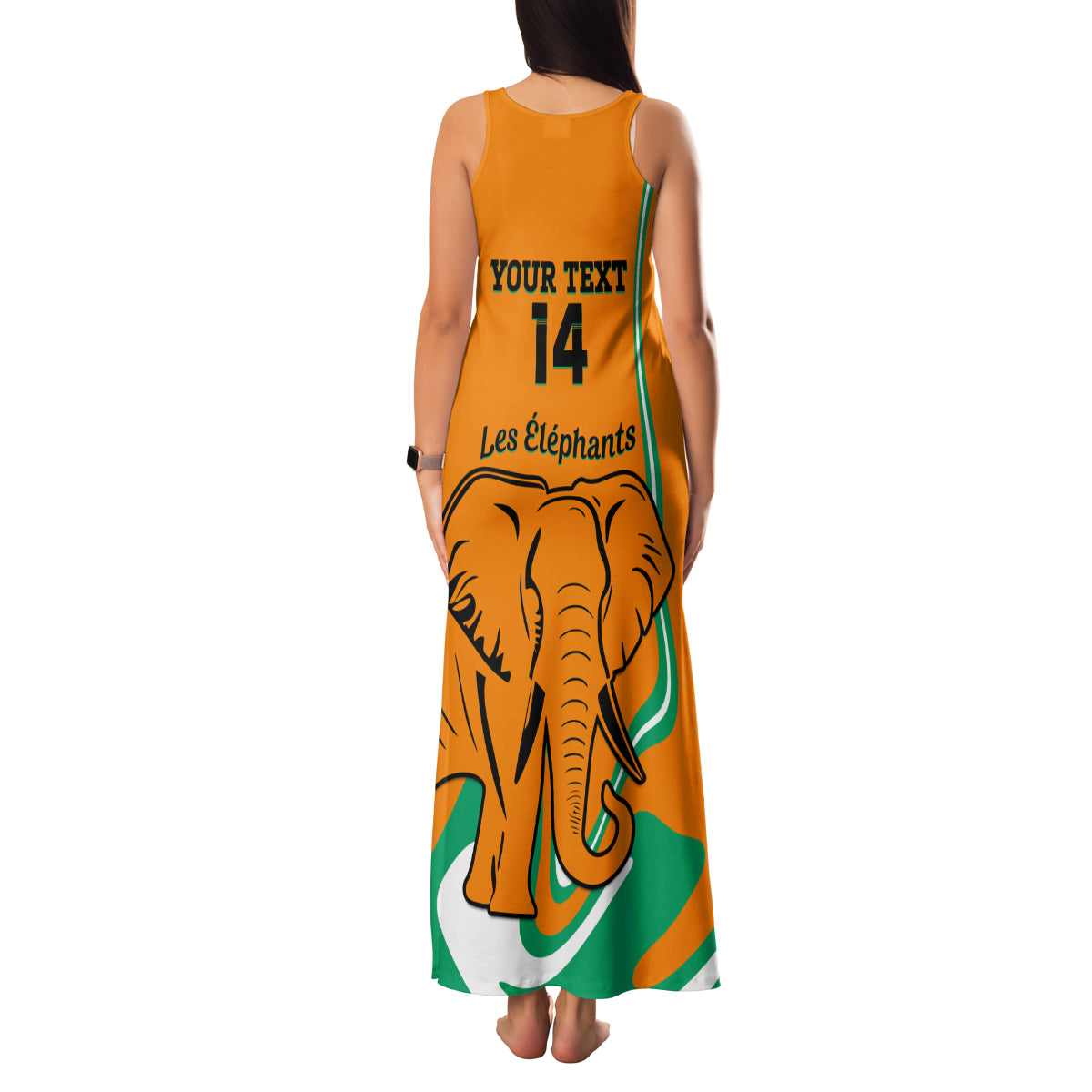 Custom Ivory Coast Football Family Matching Tank Maxi Dress and Hawaiian Shirt 2024 Go Champions Les Elephants - Wonder Print Shop