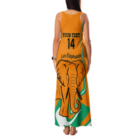 Custom Ivory Coast Football Family Matching Tank Maxi Dress and Hawaiian Shirt 2024 Go Champions Les Elephants - Wonder Print Shop
