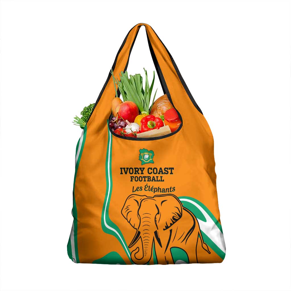 Ivory Coast Football Grocery Bag Go Champions Les Elephants