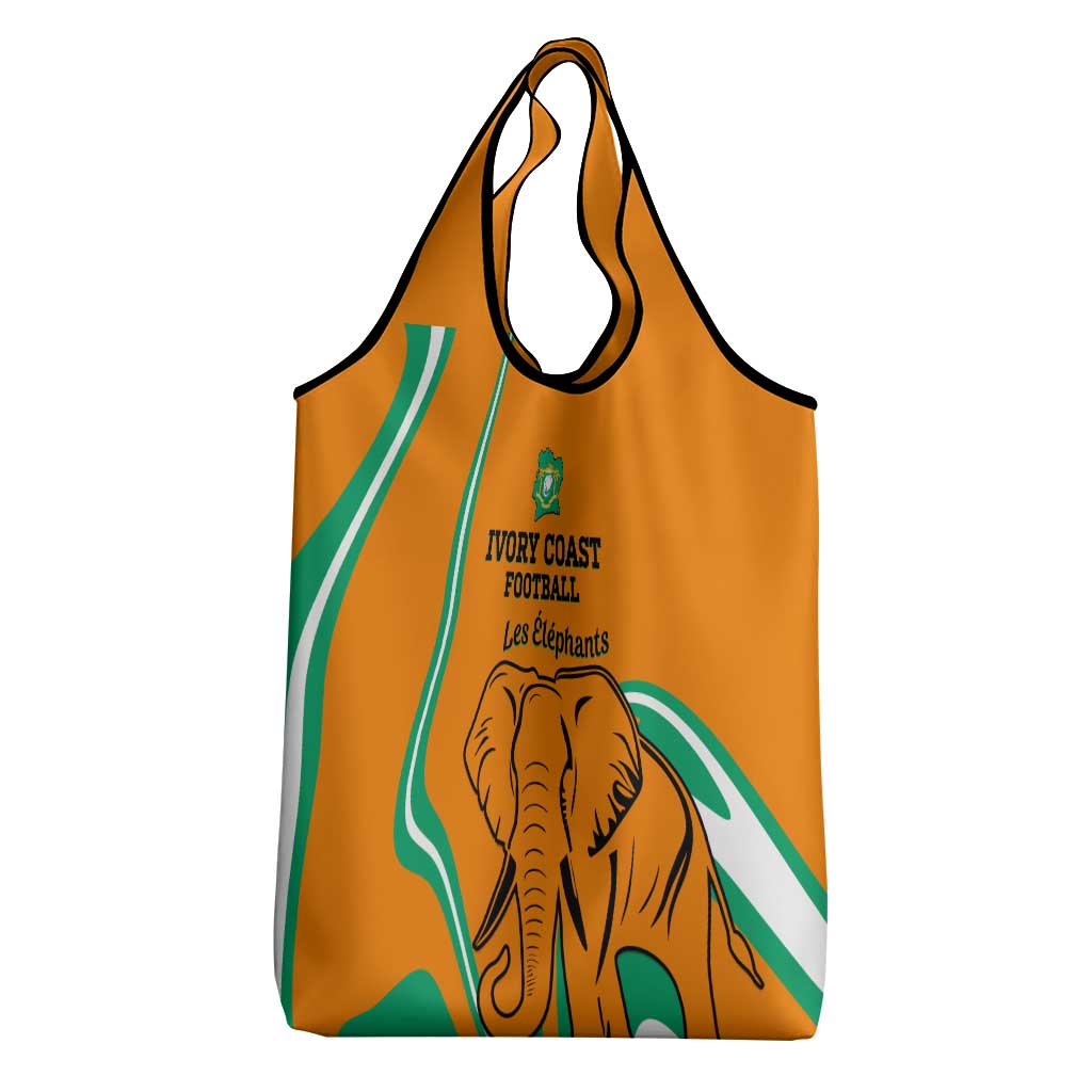 Ivory Coast Football Grocery Bag Go Champions Les Elephants