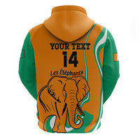 Custom Ivory Coast Football Hoodie 2024 Go Champions Les Elephants - Wonder Print Shop